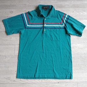 Vintage Jantzen Polo Shirt Men's Sz M Golf Striped